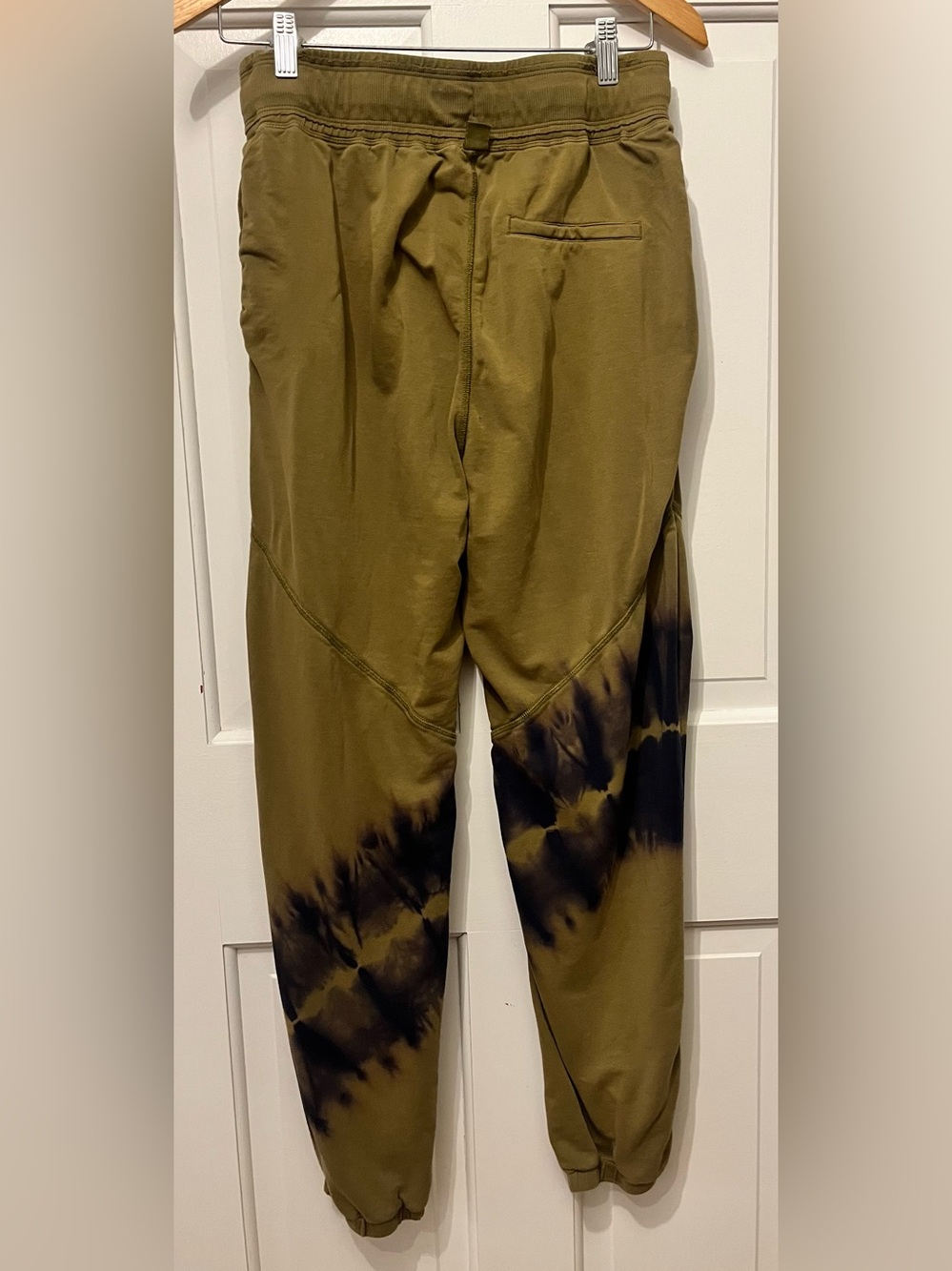 JoyLab women’s Olive Tie-Dye Jogger Pants - Casual Drawstring Waist - Picture 4 of 5